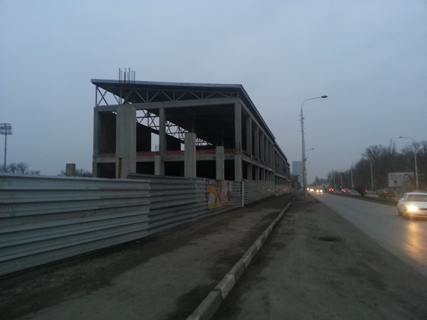 Реконструкция стадиона в Шахтах заморожена из-за корректировок в проекте