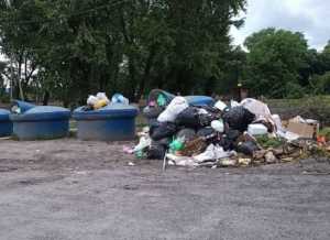 Жители Красинской улицы города Шахты жалуются на горы мусора