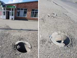 Жители Новошахтинска жалуются на открытые люки на улице Радио