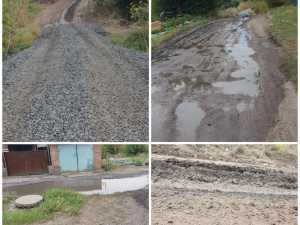 Потоки канализации размывают дорогу на улице Саровского в Шахтах