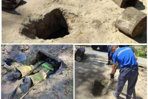 Во дворе Центра помощи детям в Новошахтинске провалился грунт