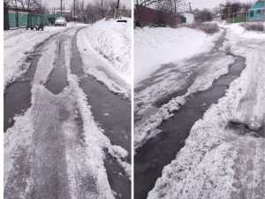 «Скорая не проедет!»: Улица 26 июня в Шахтах обледенела из-за порыва воды