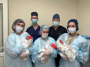 Три богатыря: на Дону появилась на свет первая в 2024 году тройня