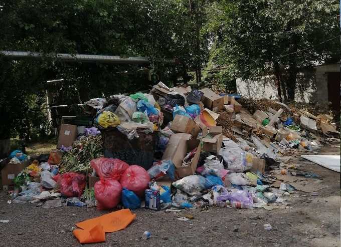 Огромная свалка на Чернокозова в Шахтах: жители жалуются на срыв графика вывоза мусора