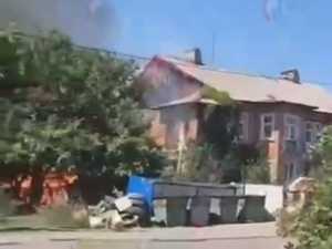 Жители Шахт сообщили о взрыве и пожаре за горбольницей № 2