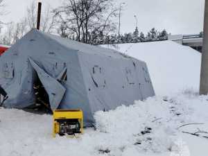 В Ростовской области на дорогах установили 17 пунктов обогрева