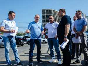 Александр Скрябин побывал с рабочим визитом на Привокзальной площади