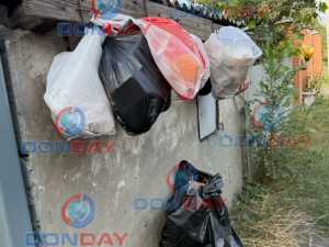 В Шахтах на улице Речной уже две недели не вывозят мусор