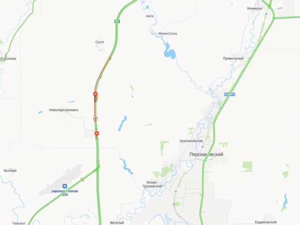 Образовалась пробка длиной 6 км на трассе в Октябрьском районе