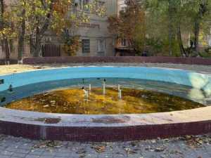В Шахтах фонтан на улице Шевченко оставили без ухода