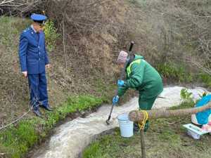В Шахтах взяли пробы сточных вод, попадающих в реку Грушевку