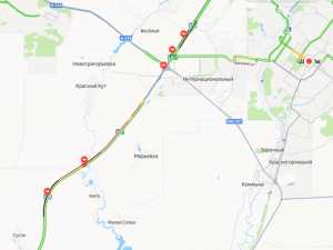 Затруднено движение на трассе под Шахтами днем 19 февраля