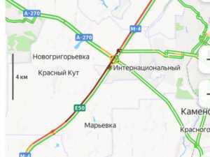 Пробка длиной более 15-ти километров сковала движение по М-4 "Дон" под Шахтами