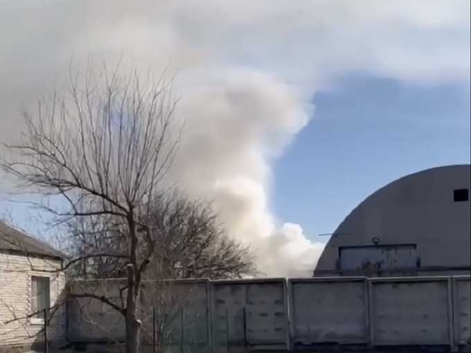 Видео задымления, накрывшего город Шахты 11 марта