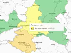 Жителей Шахт предупредили о сильном ветре 13 марта
