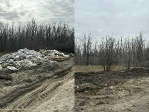 Водителя, устроившего стихийную свалку в Шахтах, заставили убрать мусор
