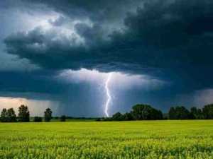 Объявлено штормовое предупреждение в Ростовской области из-за грозы и града